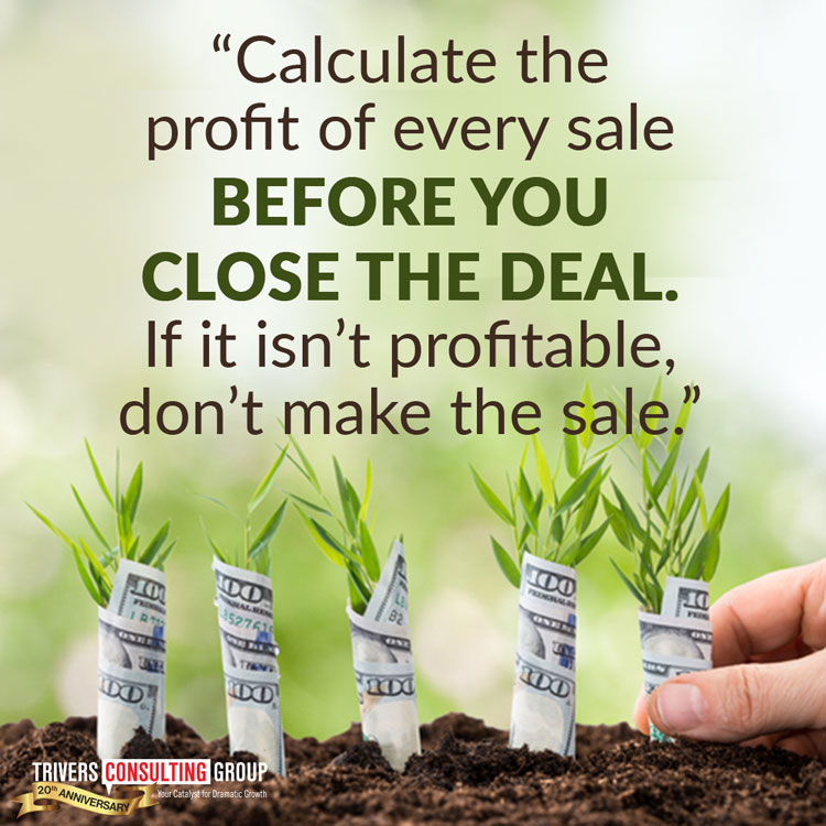 Calculate profit sale